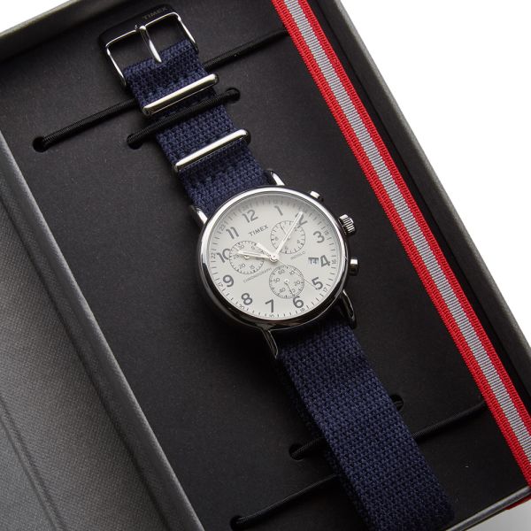 timex weekender blue