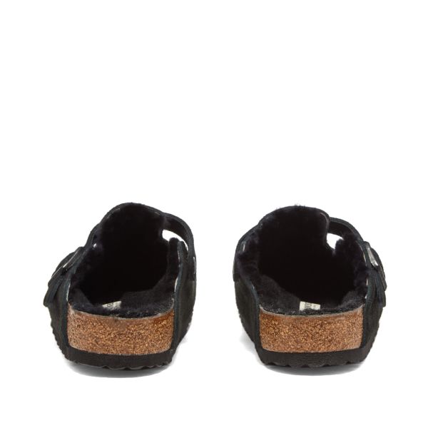 birkenstock boston fur black