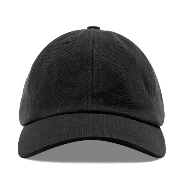 Black six panel hat Clearance