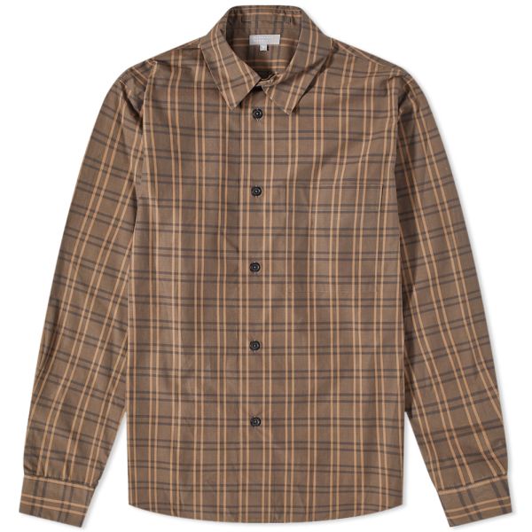 Margaret Howell Bold Check Simple Shirt Brown | END. (IT)