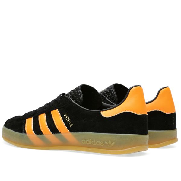 adidas gazelle indoor black and orange