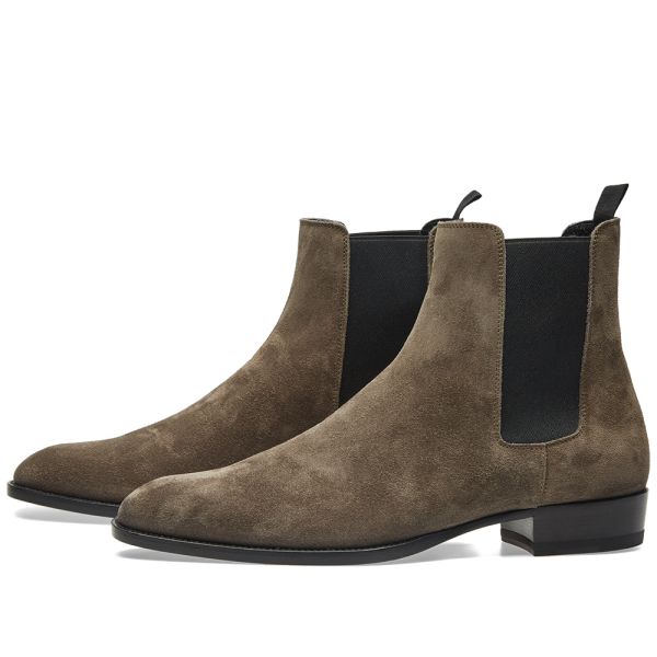 saint laurent chelsea boots grey