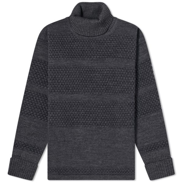 dark grey roll neck