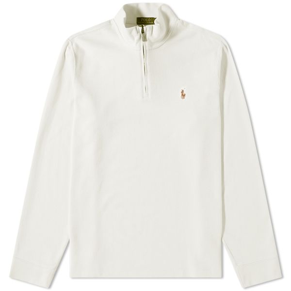 Polo ralph lauren quarter zip sweat spring navy heather end au
