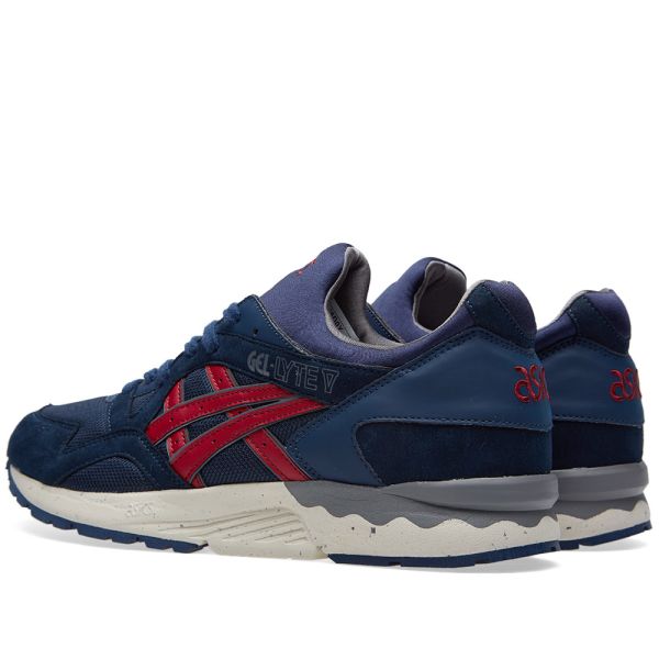 asics gel lyte v navy red