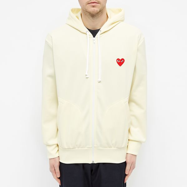 cdg ivory hoodie