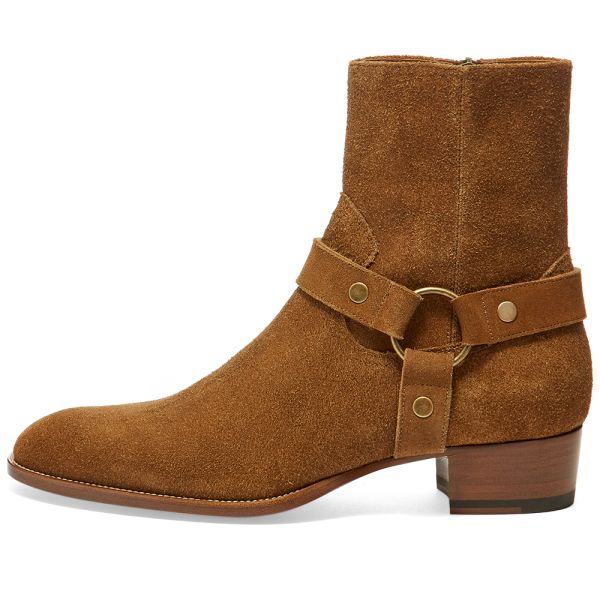 saint laurent boots suede