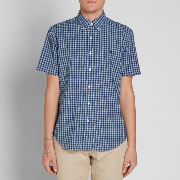 Polo Ralph Lauren Short Sleeve Button Down Check Oxford Shirt Polo Ralph Lauren Short Sleeve Button Down Check Oxford Shirt