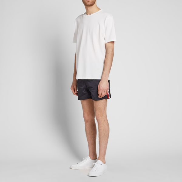 moncler navy swim shorts
