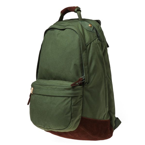 Green suede backpack Clearance