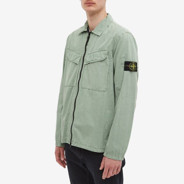 Stone island brushed overshirt clearance