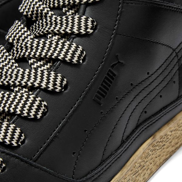 puma suede mid black