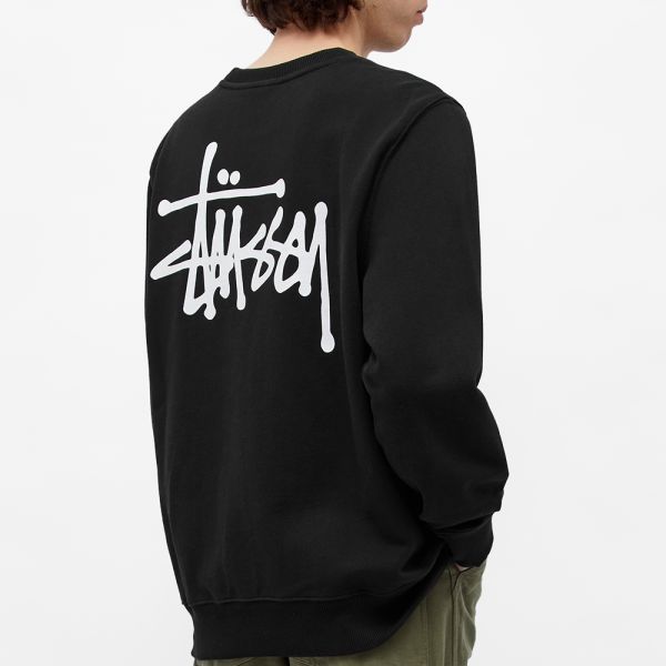 Stussy Basic Stussy Crew Black | END. (JP)