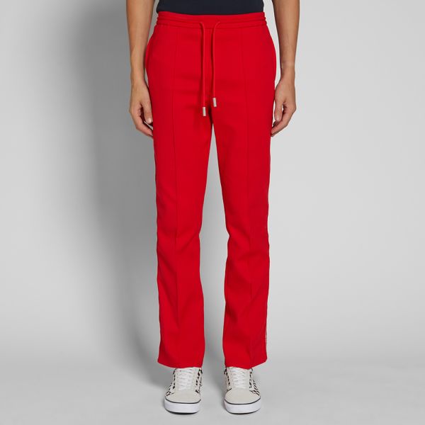 off white red track pants