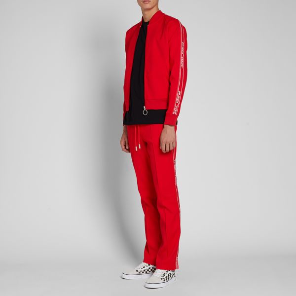 red off white tracksuit