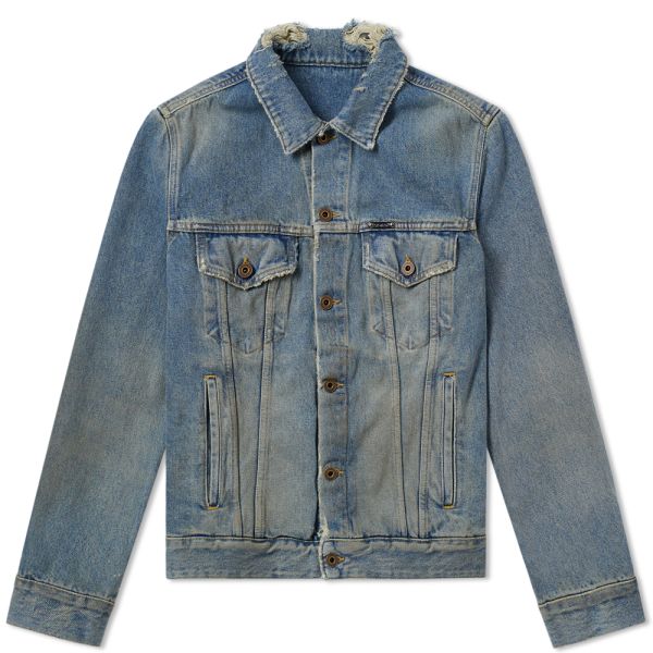 off white vintage denim jacket