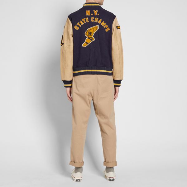 polo ralph lauren wool varsity cardigan