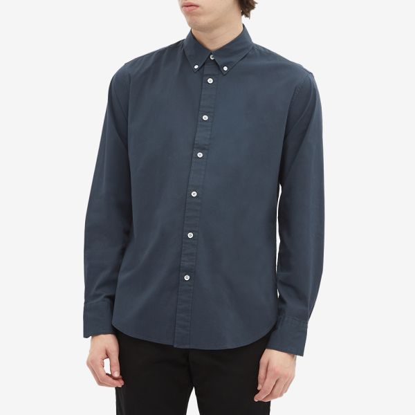 Bone Fit 2 Tomlin Poplin Shirt Navy 