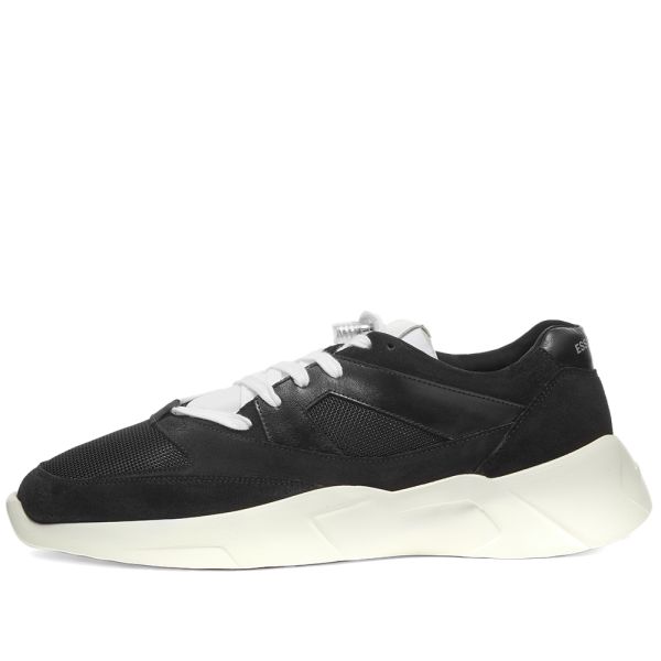 essentials black distance sneakers