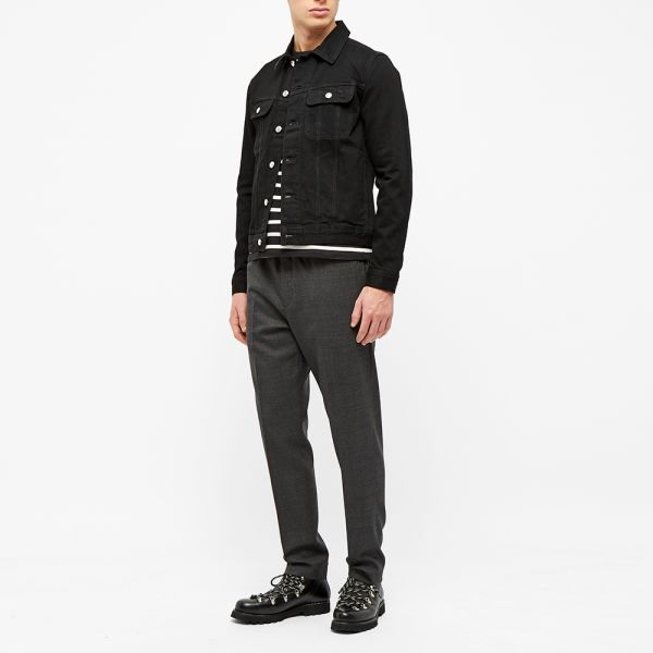 apc black denim jacket