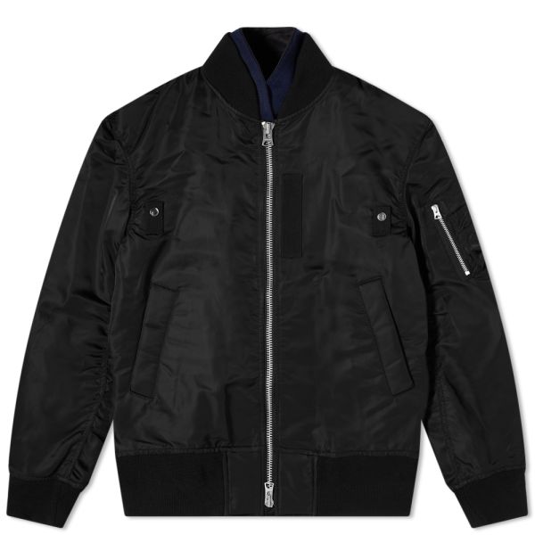Sacai Ma 1 Jacket Black End Sacai Ma 1 Jacket Black End