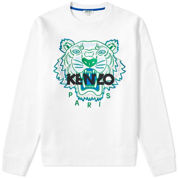 Kenzo tiger logo crew sweat clearance
