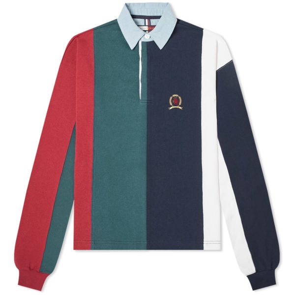 tommy hilfiger crest rugby shirt