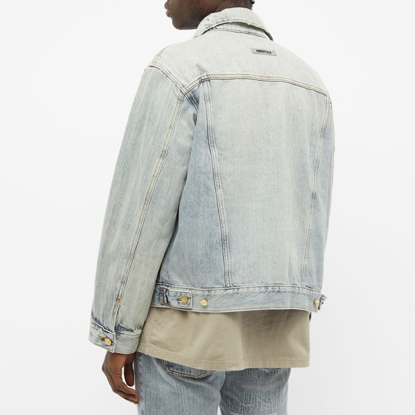 fear of god essentials denim jacket