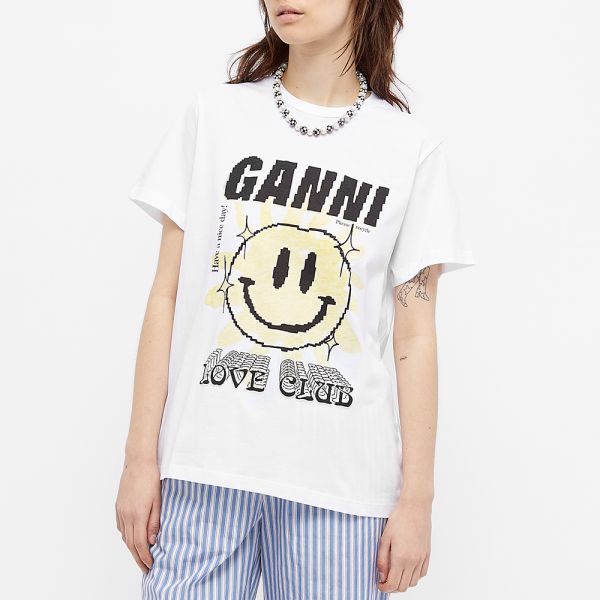 ganni logo tee