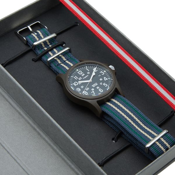 timex acadia resin and grosgrain watch