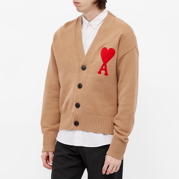 Ami big heart cardigan clearance