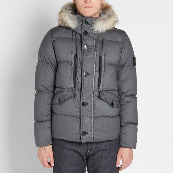 stone island resin poplin