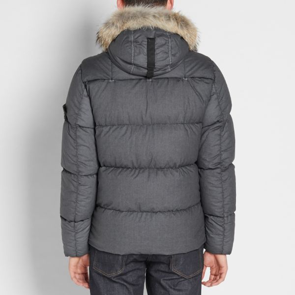 stone island fluffy hood