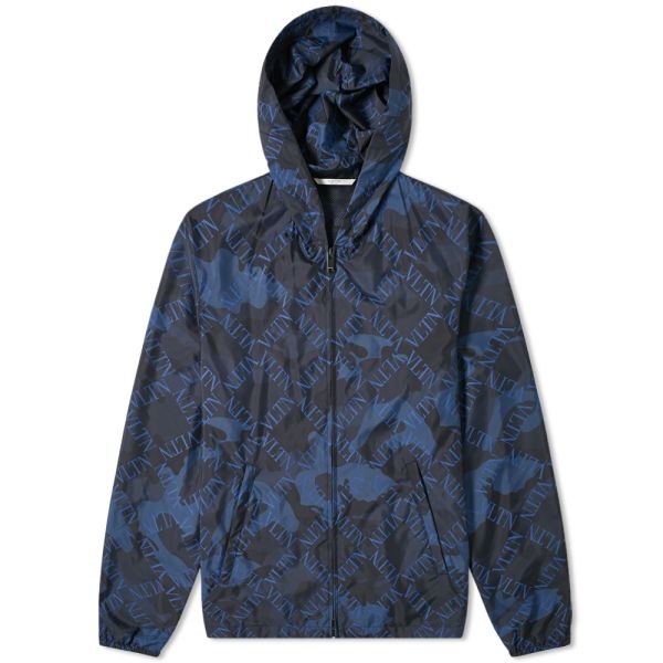 blue camo windbreaker