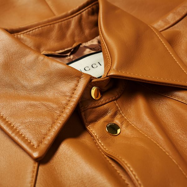tan gucci jacket