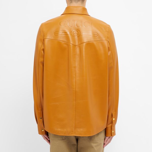tan gucci jacket