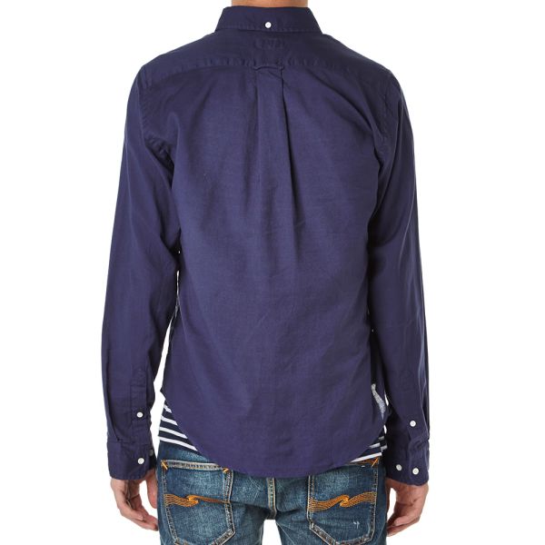 Gant Rugger Fluffy Button Down Oxford Shirt French Navy End