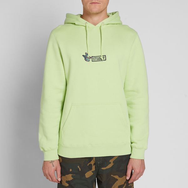 stussy butterfly applique hoody