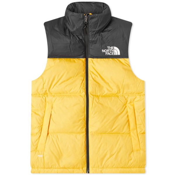 nuptse north face yellow