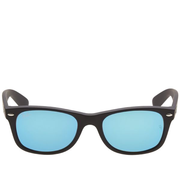 Ray Ban New Wayfarer Sunglasses Matt Black Blue Mirror End Ray Ban New Wayfarer Sunglasses Matt