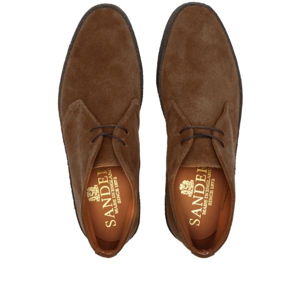 Sanders Hi Top Chukka Chocolate Suede END. (JP)