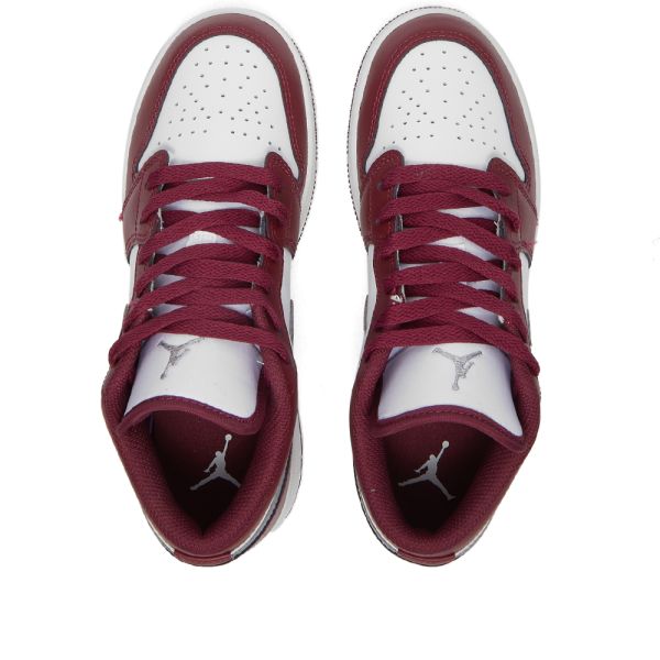 jordan 1 low cherrywood red cement grey white men's shoe