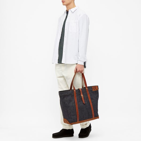 indigo tote bag