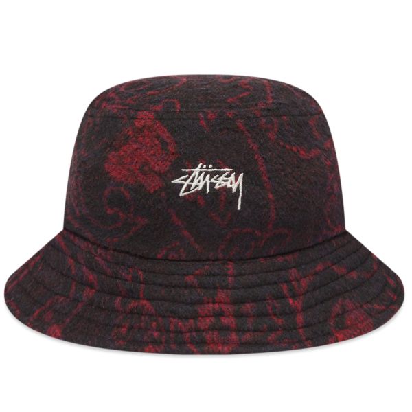 Stussy Psychedelic Deep Bucket Hat Red END. (SG)