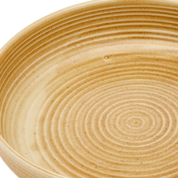 HK Living Deep Plate Rustic Cream & Brown END. (KR)