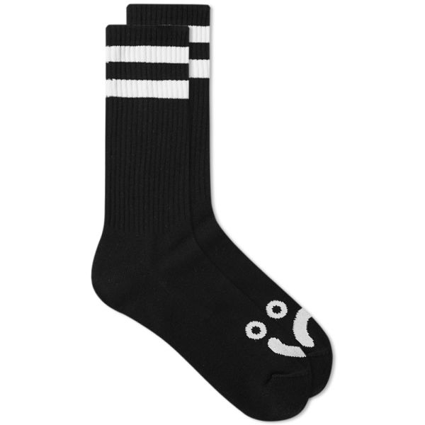 Polar Skate Co White Happy Sad Socks
