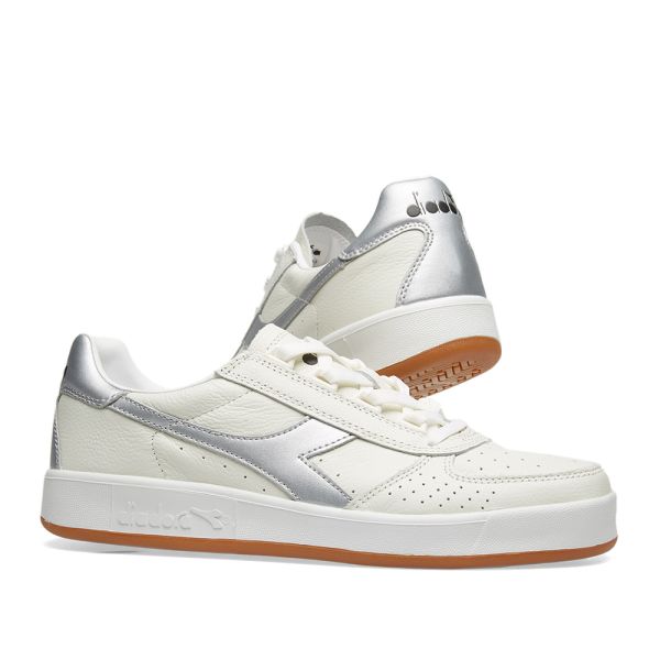diadora b elite silver