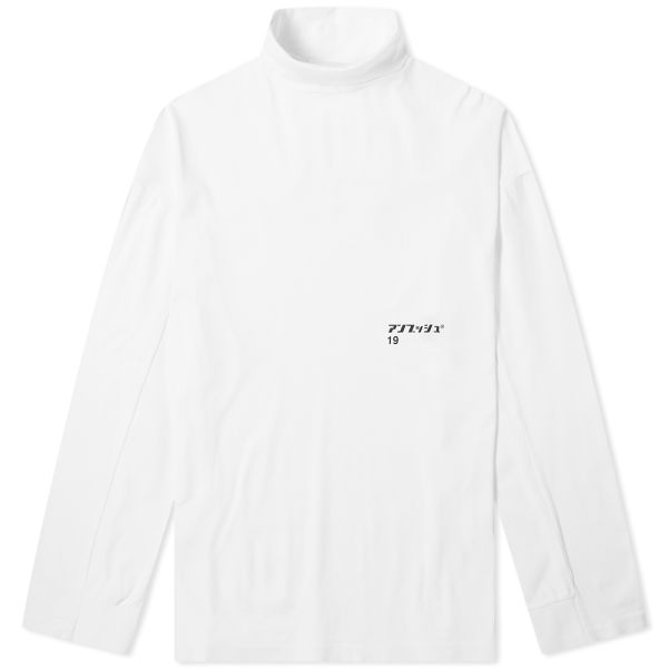 White turtleneck tee clearance