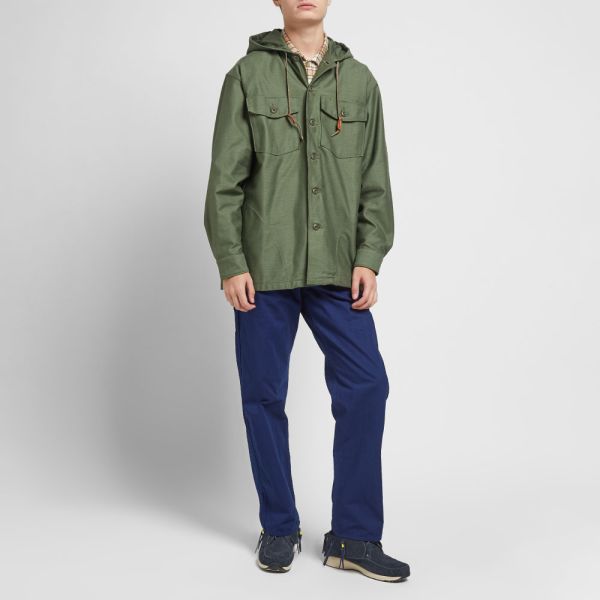 Orslow hooded shirt jacket clearance