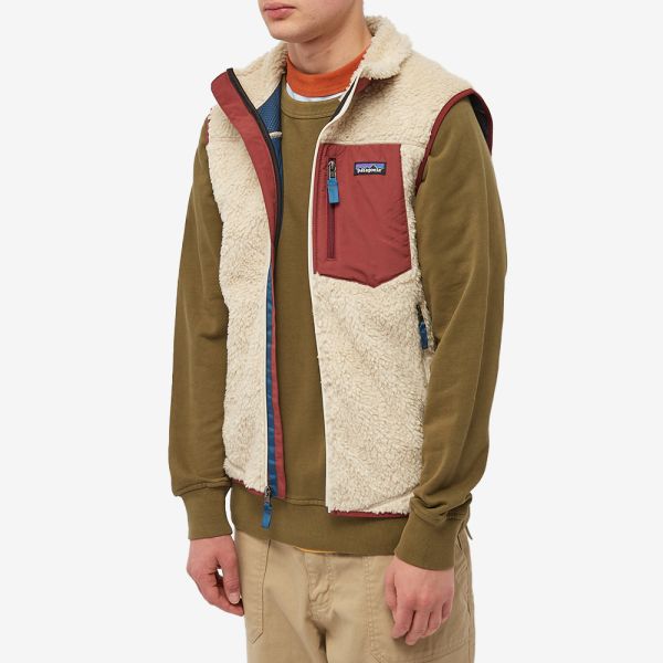 Patagonia Classic RetroX Vest Dark Natural & Sequoia Red END. (IE)